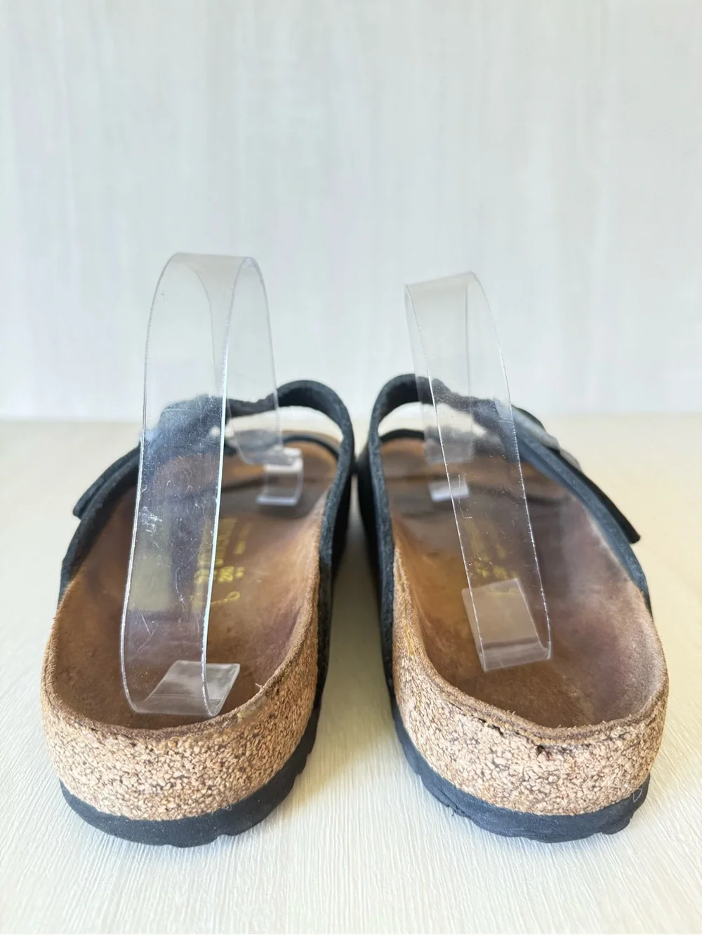 Birkenstock Arizona Black Leather Double Strap Sandals EU 43 US Men’s 10/10.5